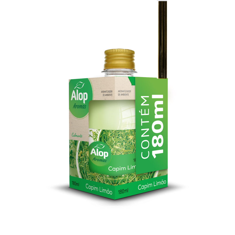 Difusor de ambiente Capim Limão 180ml Alop