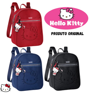 Bolsa Mochila C/ Alça Hello Kitty Com Chaveiro Menina Volta As Aulas em Oferta na Shopee