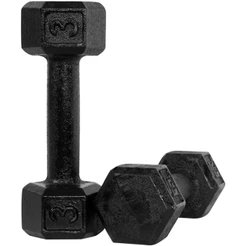 Halter Dumbell 3kg Sextavado Pintado Peso De Academia Para Treino Musculação