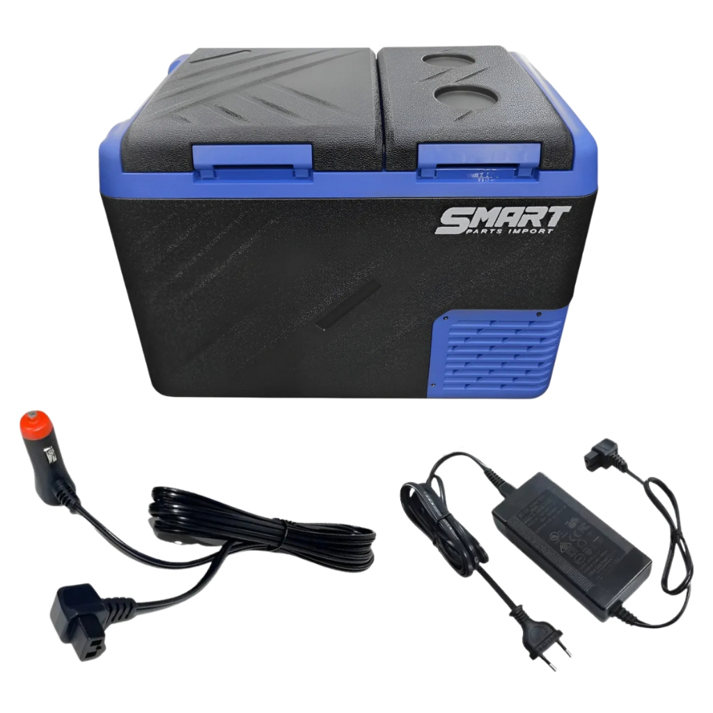 GELADEIRA CAMINHÃO PORTÁTIL 2 PORTAS 45 LITROS BLACK PREMIUM em Oferta na Shopee