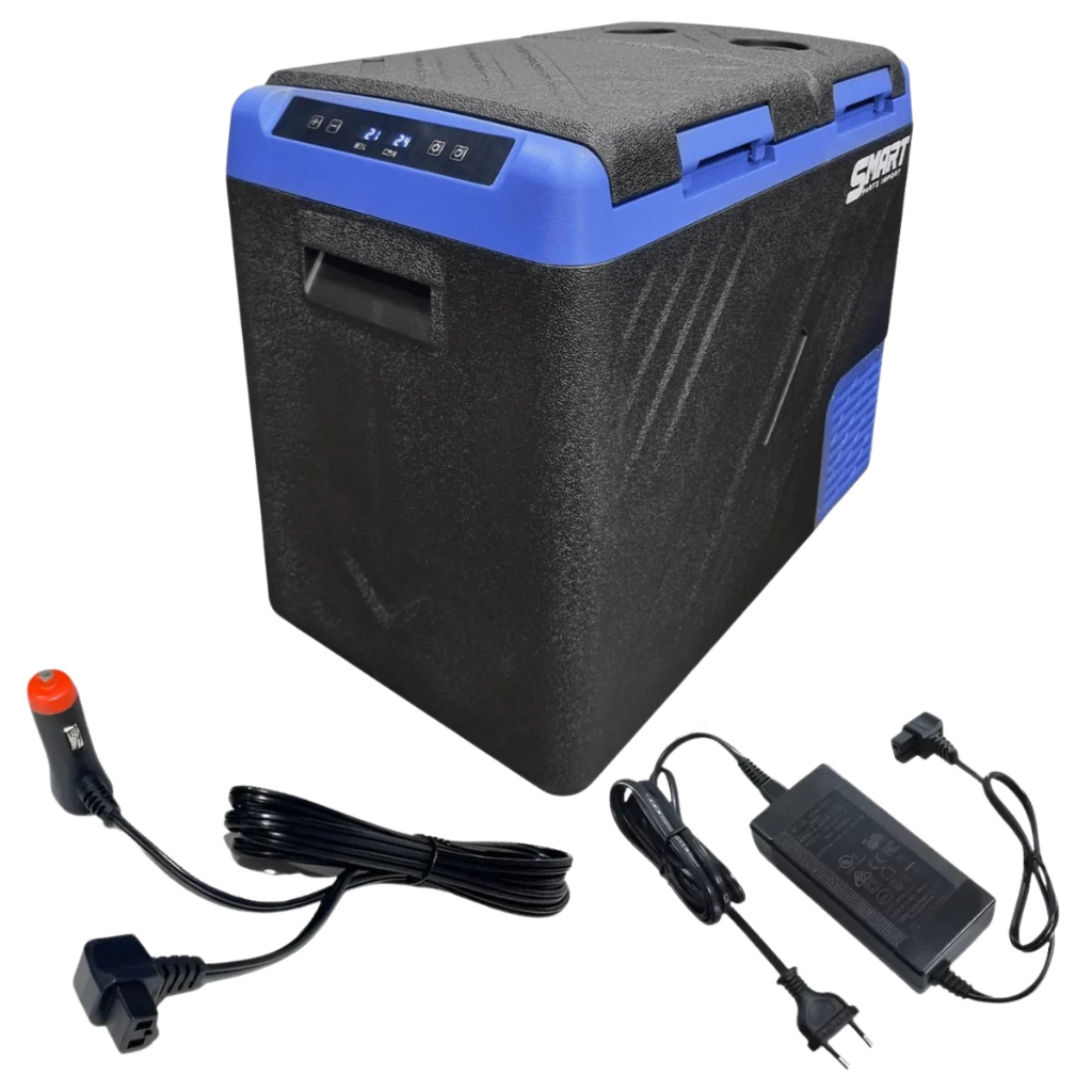 GELADEIRA CAMINHÃO PORTÁTIL 2 PORTAS 55 LITROS BLACK PREMIUM em Oferta na Shopee