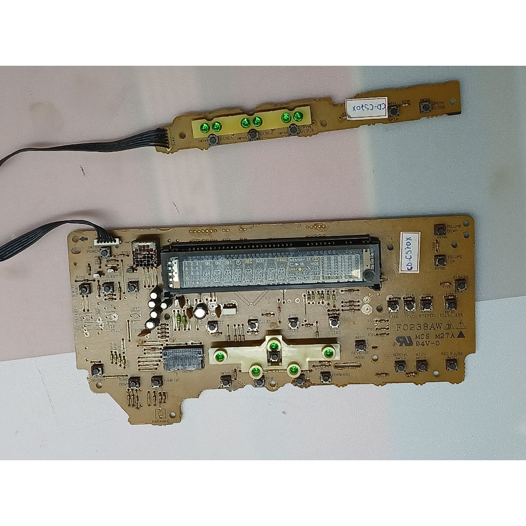 Placa frontal de som sharp mini system  cd-c570x