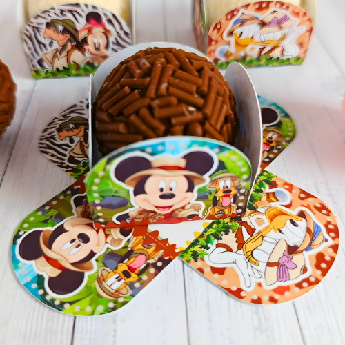 Forminha de Doces SAFARI DO MICKEY SARARI  Festa de Aniversário Lembrancinha Infantil
