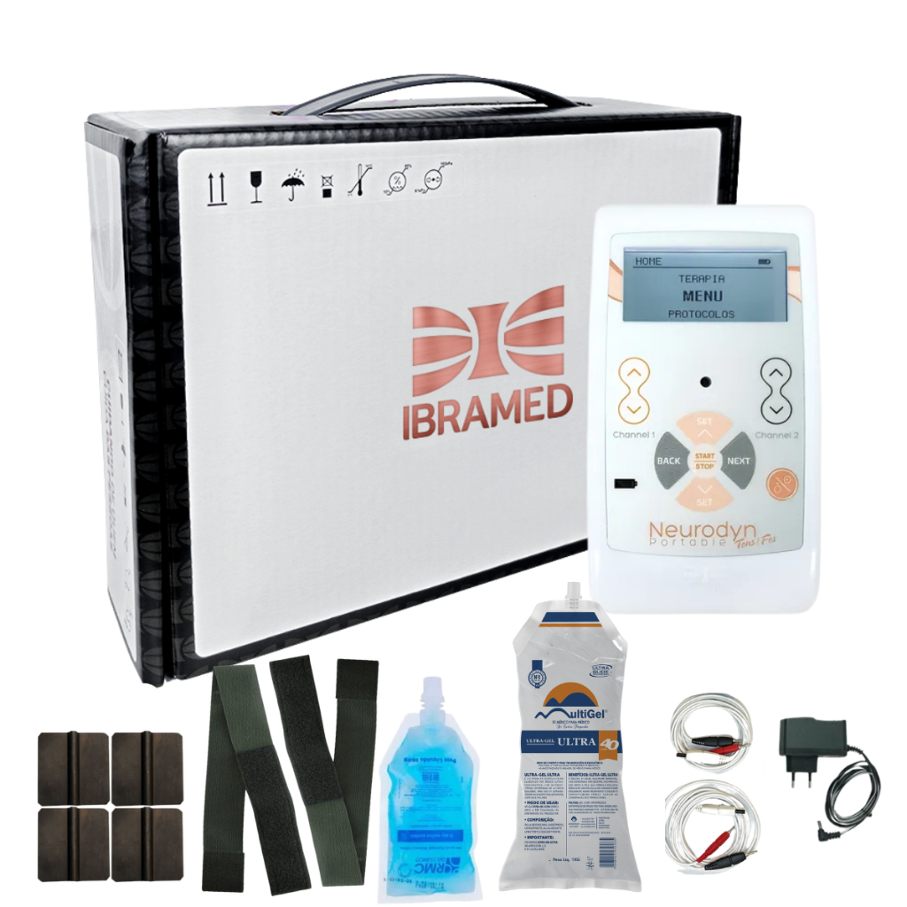 Neurodyn Portátil Tens Fes  IBRAMED Eletroestimulação Fisioterapia em Oferta na Shopee