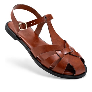 Sandália Feminina Lumiss Rasteira Fisherman Confortável Bico Redondo Fivela em Oferta na Shopee