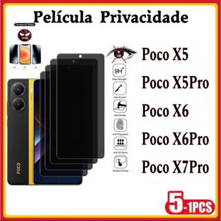 Película Privacidade 3D  Vidro Temperado Anti Spy Xiaomi Redmi Poco X7Pro Poco X6 X6Pro PocoX5 X5Pro em Oferta na Shopee