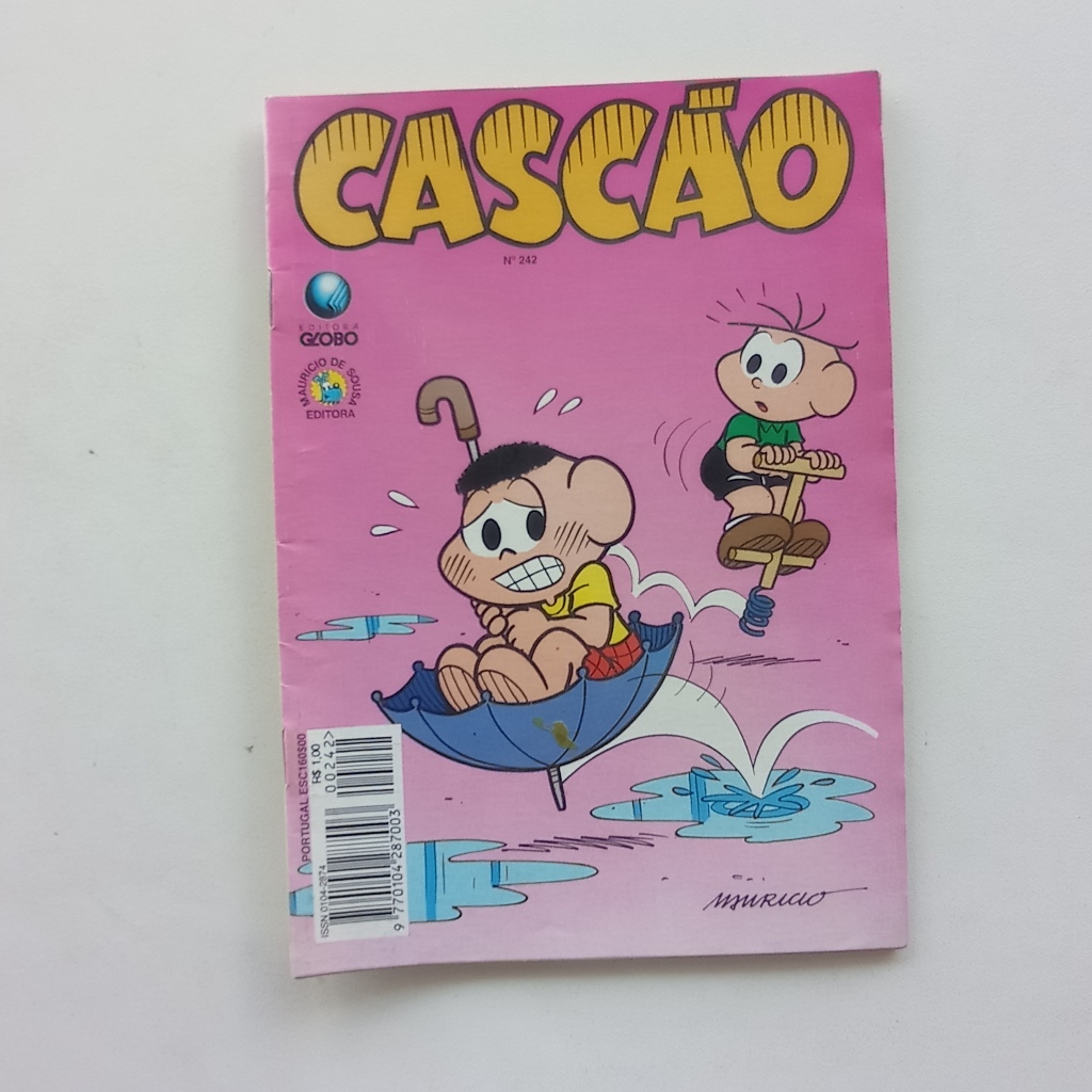 Gibi Cascão nº 242 - Turma da Mônica - Ed. Globo - 1995