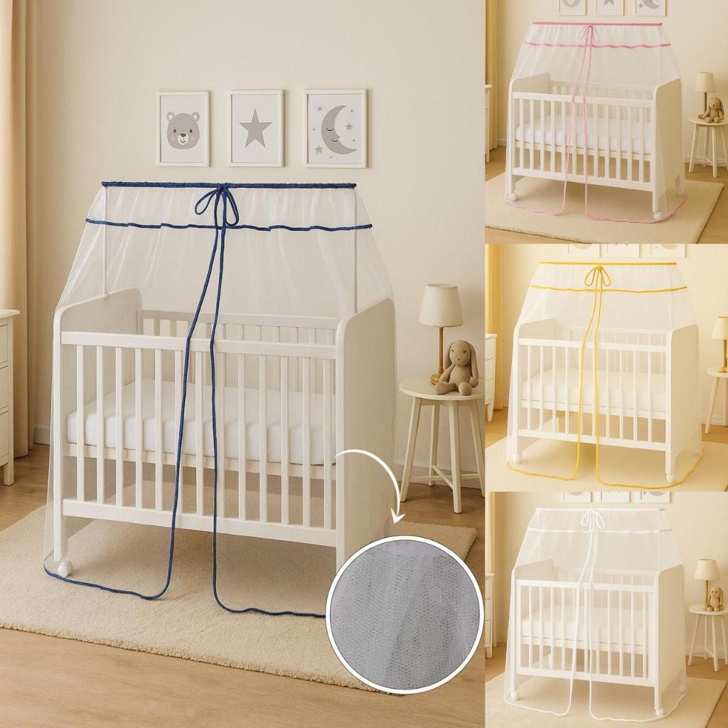 MOSQUITEIRO DE TULE PARA MINI BERÇO CANAÃ OU MOISÉS