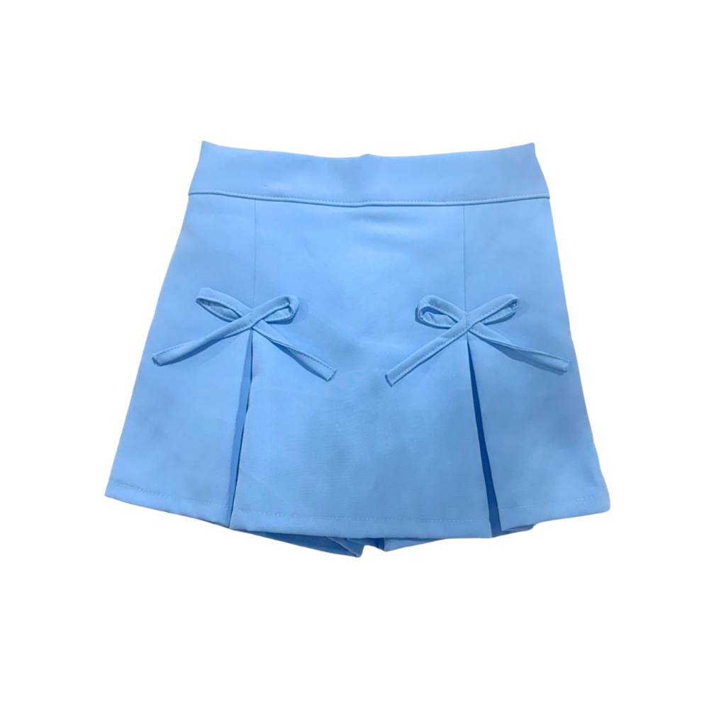 Short Saia Infantil Alfaiataria para Menina blogueirinha verão — imagem 2 de 2