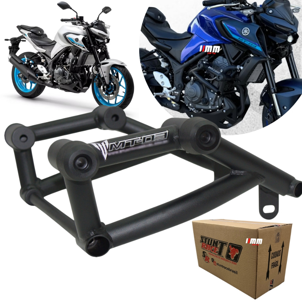 Protetor STUNT RACE MT 03 2026+ Gaiola Slider Proteçao Motor e carenagem YAMAHA MT-03 MT03