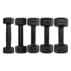 Halter Sextavado Pintado 1 a 5kg Dumbbell Peso de Academia Musculação Pesinho Treino Em Casa Fitness