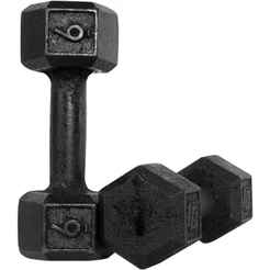 Halter Dumbell 6kg Sextavado Pintado Peso De Academia Para Treino Musculação