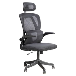 Cadeira Escritório Ergonômica Giratória Apoio Braços e Lombar Syberflex