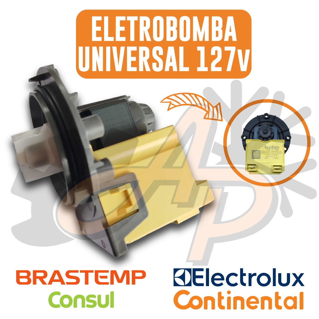 Bomba Eletrobomba de Maquina de Lavar Universal 127v em Oferta na Shopee