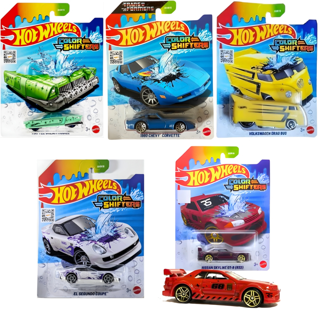 Carrinho Hot Wheels Color Shifters Troca de Cor na Água Sortido