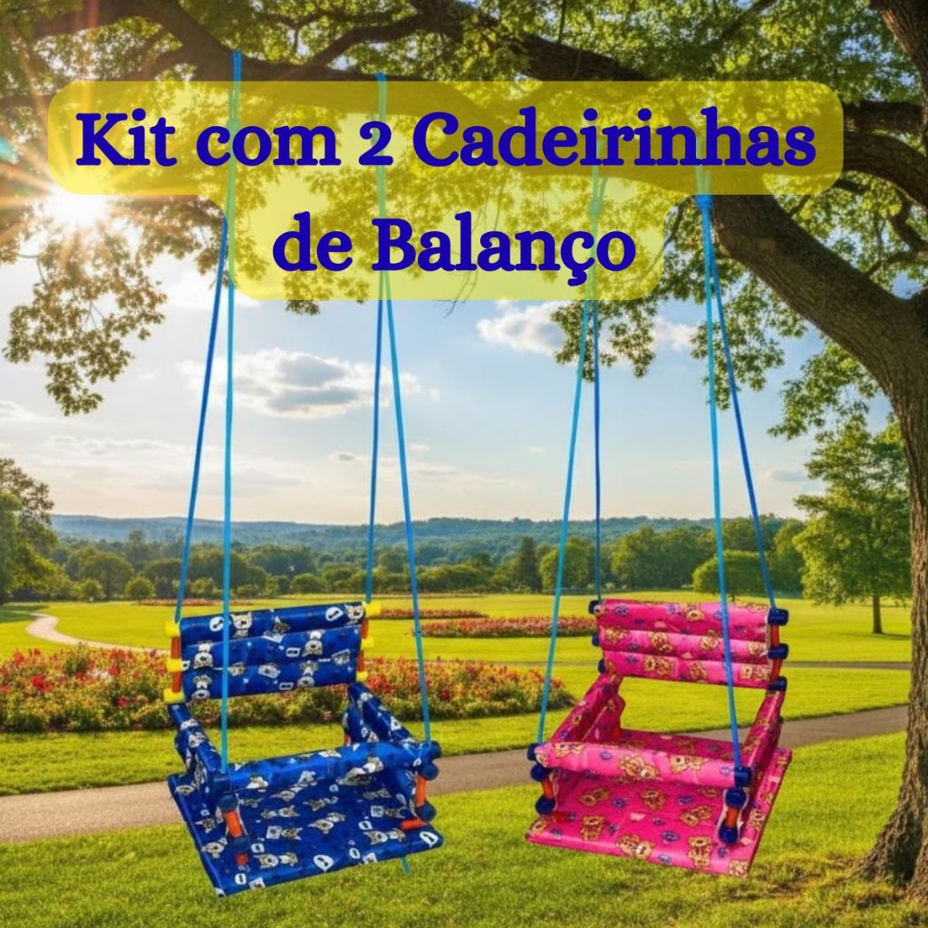 Cadeirinha de Balanço Infantil Para Crianças Até 35kg 1 A 10 ANOS de Madeira de Alta Qualidade em Oferta na Shopee