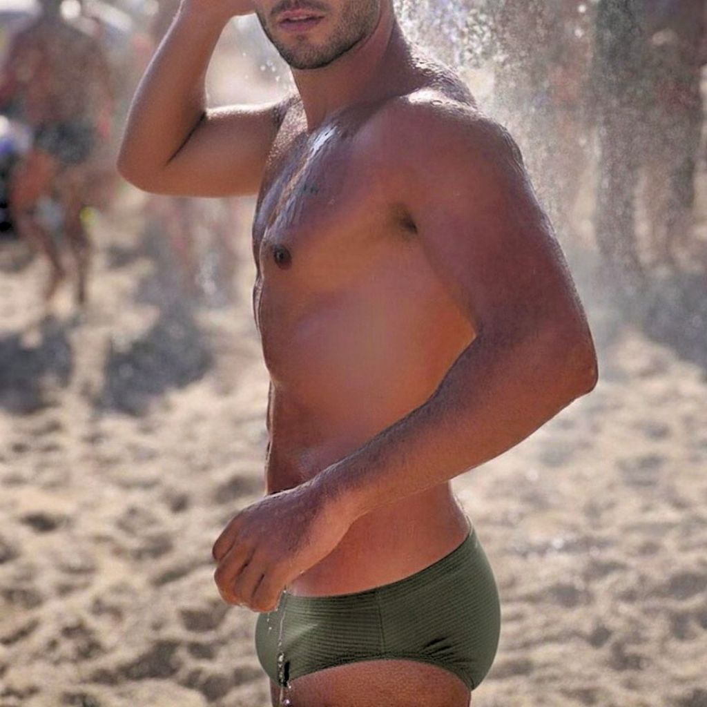 SUNGA SLIP VERDE MUSGO MILITAR SLIM CAVADA VERÃO 2025 Masculina slim  Moda Praia masculina lisa slip forro fre