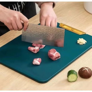Tábua de Corte Retangular e Redonda Antibacteriana À Prova De Mofo Com Alça Anti-rachaduras Cozinha Verde Carne em Oferta na Shopee