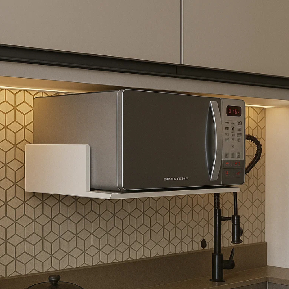 SUPORTE p/ NICHO FORNO - IMPRESSORA - MICROONDAS (MDF)  medida por litragem em Oferta na Shopee