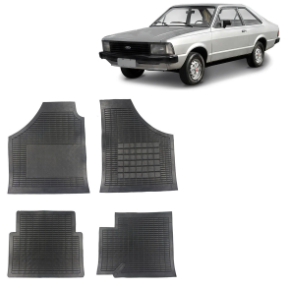 Jg.tapete Ford Corcel Ii/belina Ii/del Rey Preto (4 Pç) Daud