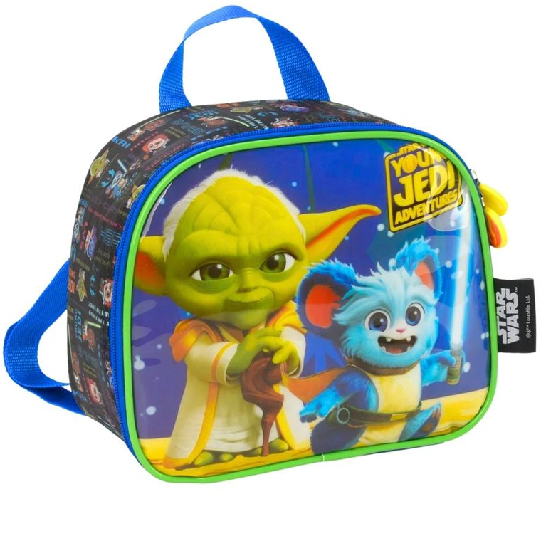 Lancheira Merendeira Térmica Escolar Infantil Star Wars Baby Yoda Jedi Original