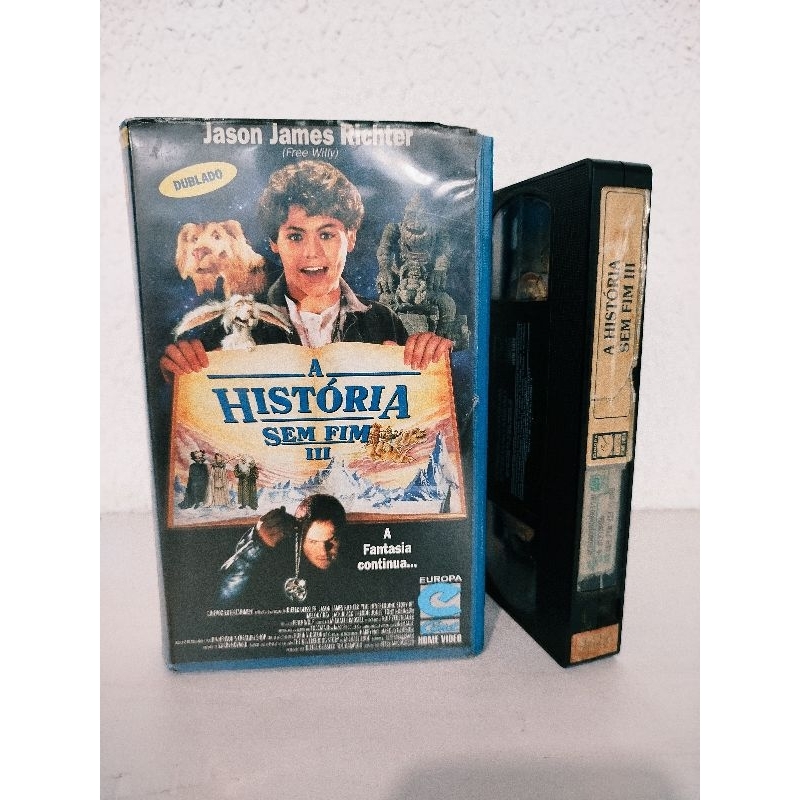 VHS A HISTÓRIA SEM FIM III 3 - DUBLADO - EUROPA CARAT HOME VIDEO