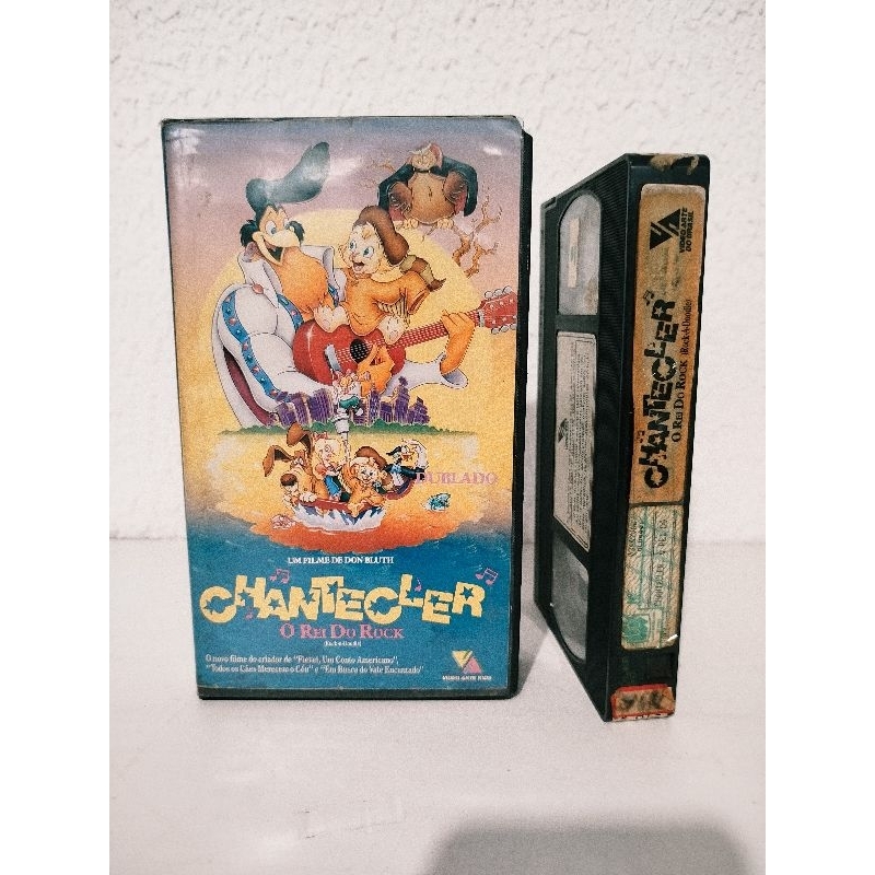 VHS CHANTECLER O REI DO ROCK - DUBLADO - VIDEO ARTE KIDS
