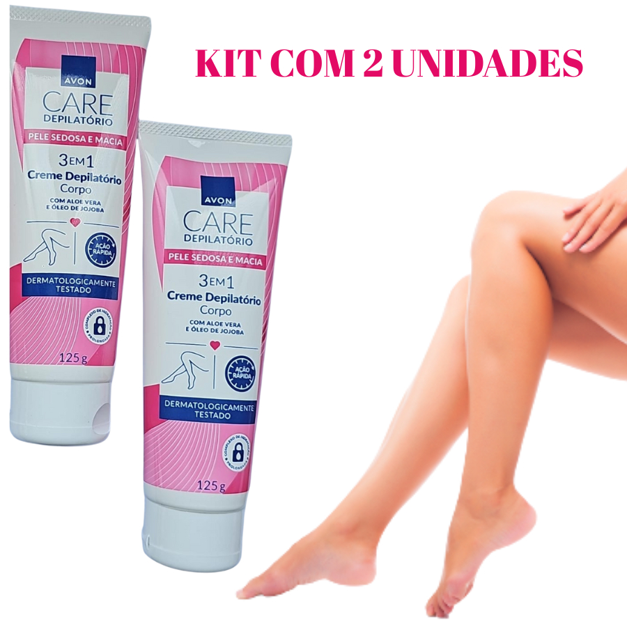 Kit Creme Depilatório Para o Corpo Avon 125g 2 Unidades