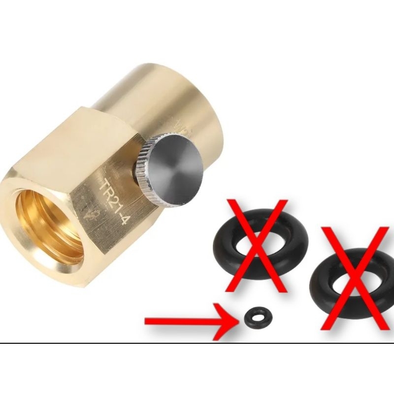 O-ring do adaptador de recarga para cilindro CO2 SODA STREAM AZUL CGA320