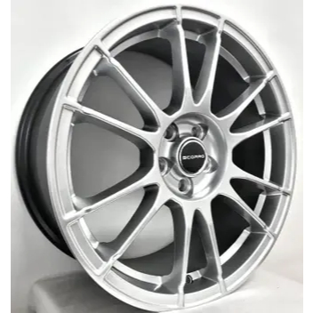 Kit 4 Rodas Aro 17 5x100 Vw Fox Polo Golf Prata Scorro S251