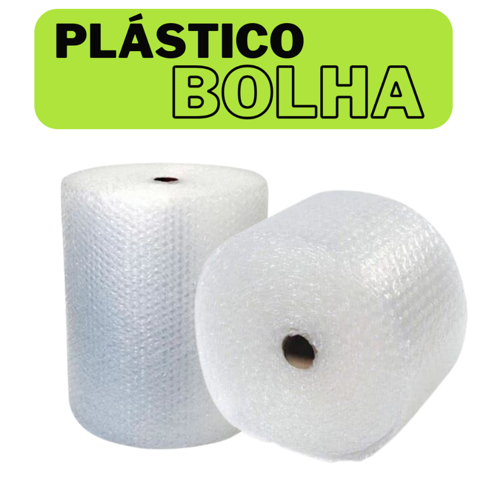 Plástico Bolha Bobina 43cm X 100metros E-Commerce 25 micras