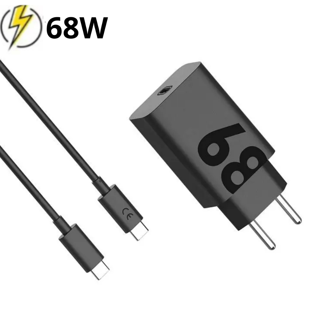 Carregador 68W Turbo A32 A33 A34 A53 A54 A73 A74 S20Fe S23 S24+ Redmi Note 13 Poco X5 Carregador Rápido Tipo C