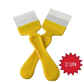 kit 2 Garfos Desoperculador Mel Apicultura 21 Agulhas Inox em Oferta na Shopee