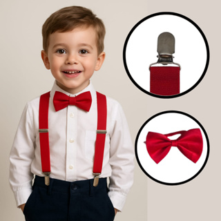Kit Suspensorio Infantil Masculino Noivinho Pajem Gravata Borboleta Regulável Ajustavel Casamento em Oferta na Shopee