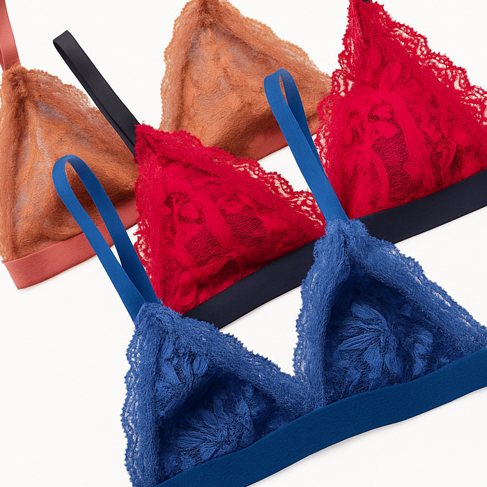 Sutiã Sem Bojo Kit 3 Peças Sem Metal De Renda Com Forro e Elástico em Oferta na Shopee