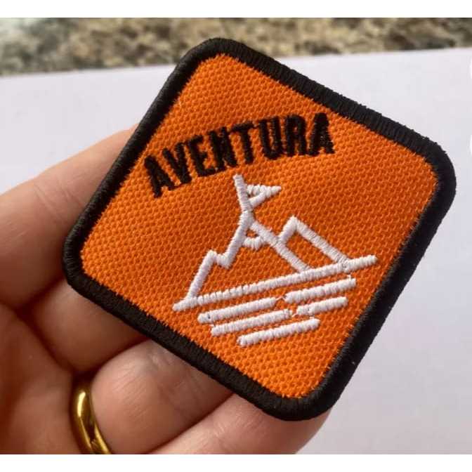 Patch Aventura Bordado - Acampamento