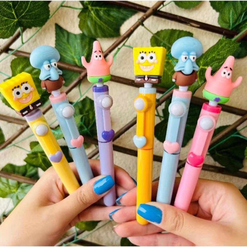 Caneta Marca Texto Turma Bob Esponja - Papelaria Fofa em Oferta na Shopee
