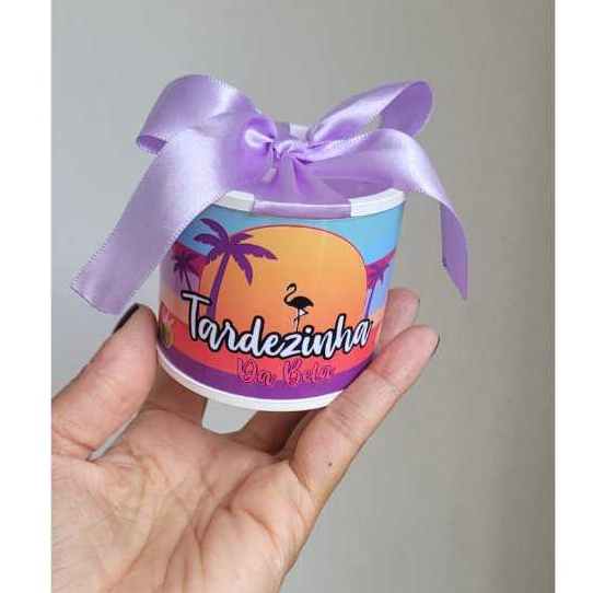 Tubolata Personalizada Tardezinha 5x6cm – Lembrancinha para Festa, Chá de Bebê, Revelação e Maternidade,casamento