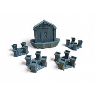 Clank Catacombs - Portão e Pilares - Escultura 3D em Oferta na Shopee