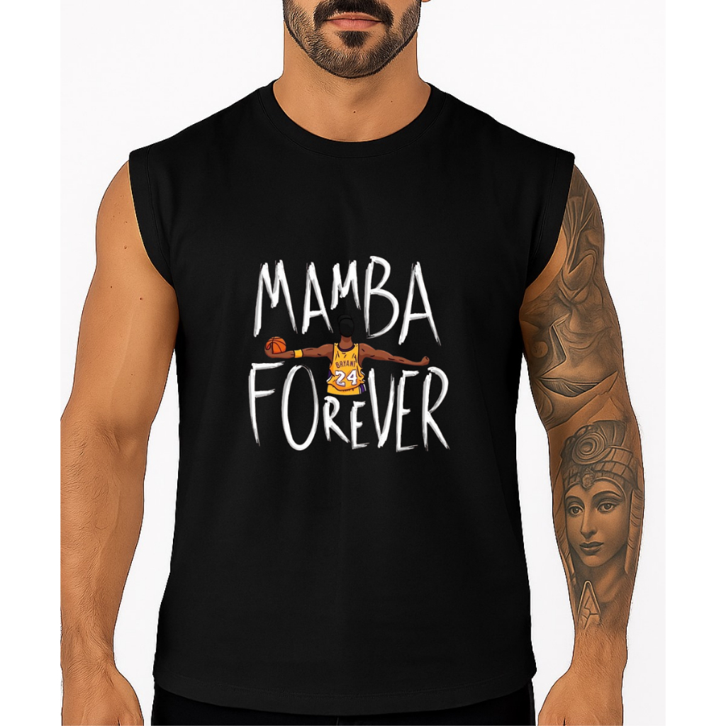 Regata Machão Estampada Mamba Forever Idolo Kobe B. Camiseta Treino Basquete Academia Streetwear
