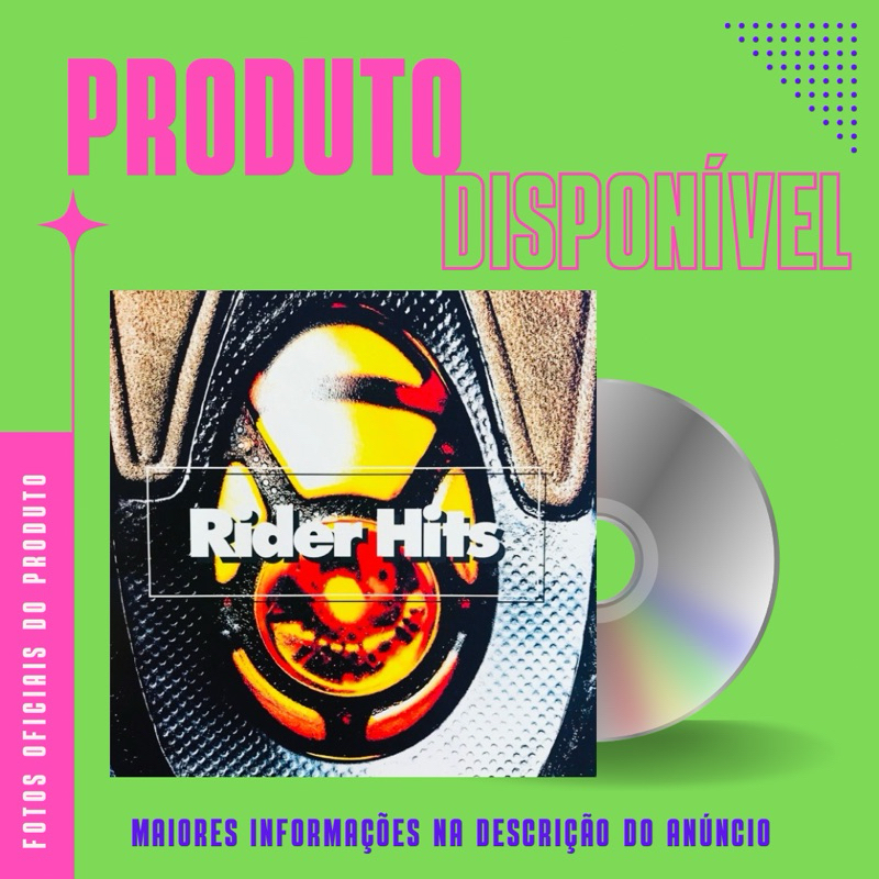 CD RIDER HITS - Kid Abelha, Sandra de Sá, Barão Vermelho, Marina Lima, Fernanda Abreu, Rita Lee, Novos Baianos