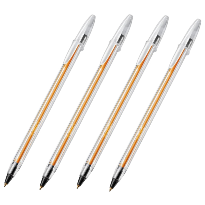 Caneta Bic Ponta Fina Kit Com 4 Canetas Esferográfica Bic Original
