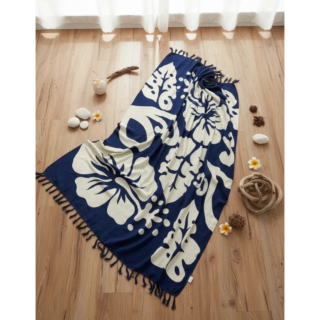 Canga Praia Estilo Faarmy Mandala Floral Viscose Verão 2025