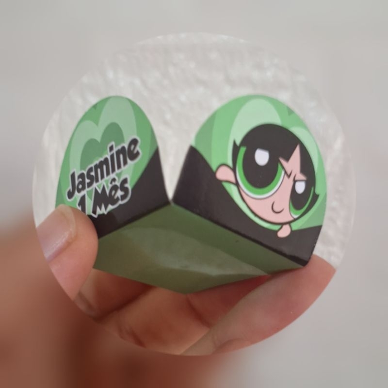 50, 100 Forminhas Personalizadas para doces festas aniversário Lembrancinhas - meninas super poderosas VERDE DOCINHO