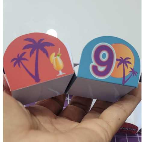 Forminha Personalizada Temática para festa | Doce Brigadeiro 4 Pétalas | Aniversario | Parabéns - Tardezinha