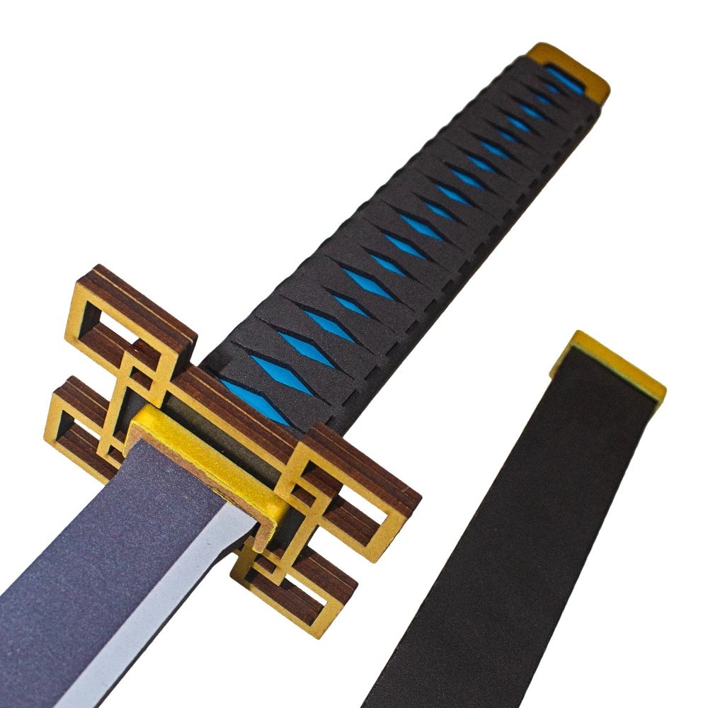 Espada - Katana Demon Slayer / Kimetsu no Yaiba Muichiro Tokito Decoração Cosplay Treino em Oferta na Shopee