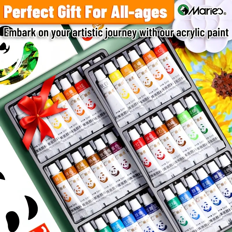 Kit Tinta Acrílica Pintura Cores À Prova D'água