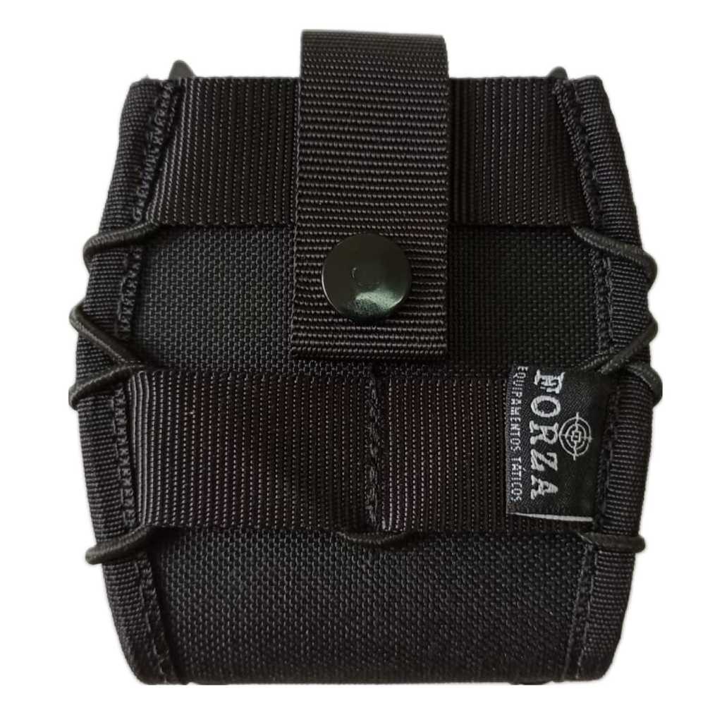 PORTA ALGEMAS MODULAR MOLLE RIGIDO TATICO UNIVERESAL COLETE  PRETO CINTO  CORDURA FORZA em Oferta na Shopee