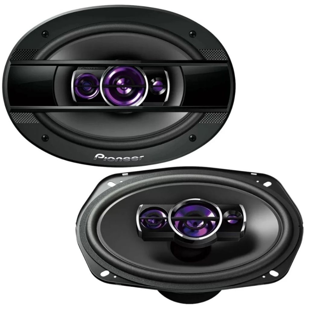 Par Alto Falantes Quadriaxial 6x9 100W RMS Pioneer BR TS-6960BR 4 Ohms Qualidade Potencia Original
