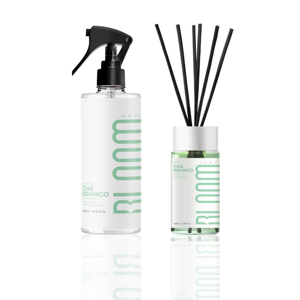 Kit Difusor de Aromas e Odorizante - Chá Branco | BLOOM HOME em Oferta na Shopee